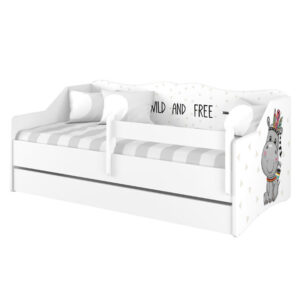 Łóżko LULU Hipcio w kolorze biały gładki