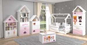 Pokój Domek "na!na!na! surprise różowa krateczka" podana cena dotyczy łóżeczka